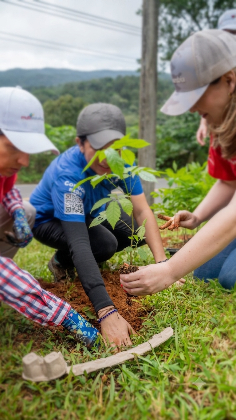 Niños y jóvenes participando en un taller de educación ambiental